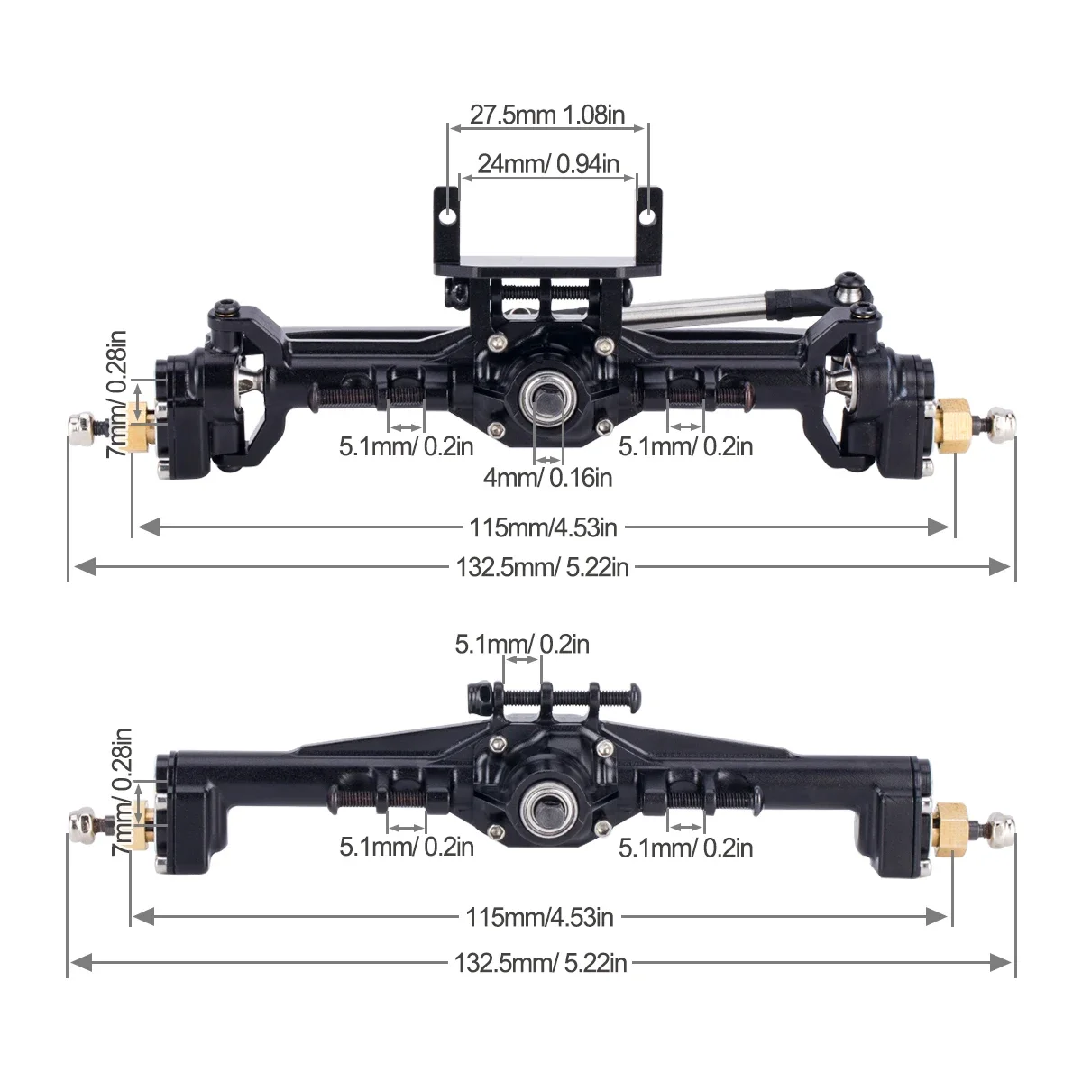 Aluminum CNC Portal Axles +10m - Rc Hobby Crawler 评论和价格