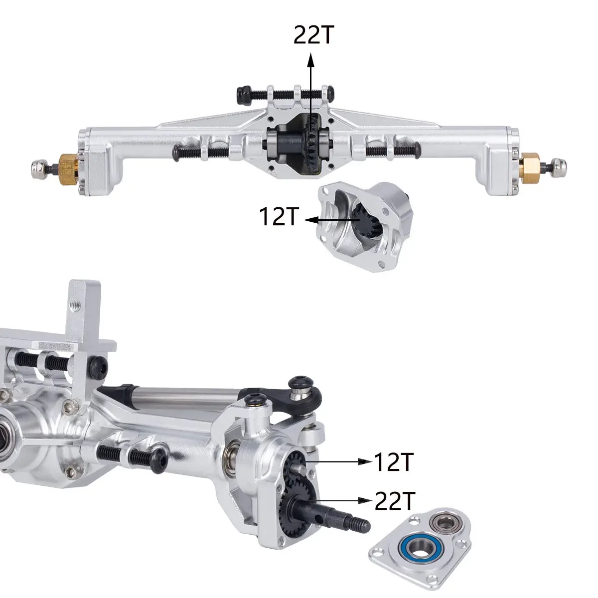 Aluminum CNC Portal Axles +10m - Rc Hobby Crawler 评论和价格
