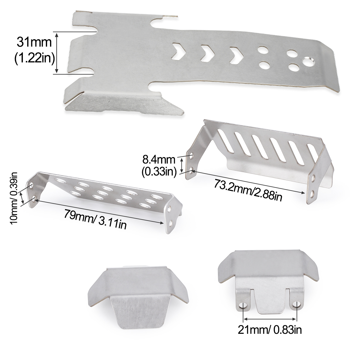 Stainless Steel Axle Protector - Rc Hobby Crawler 评论和价格