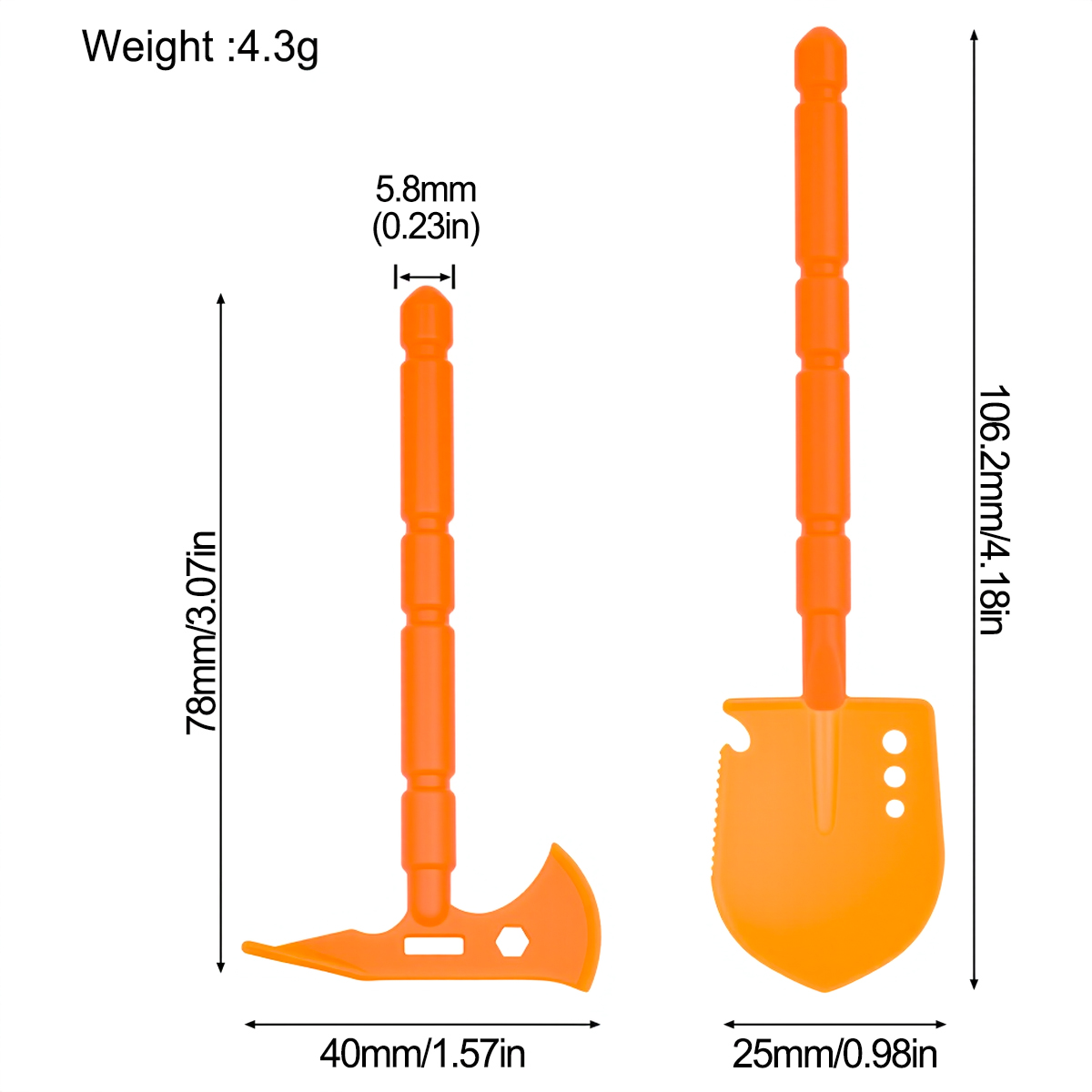 Simulated Plastic Shovel Picka - Rc Hobby Tools 评论和价格