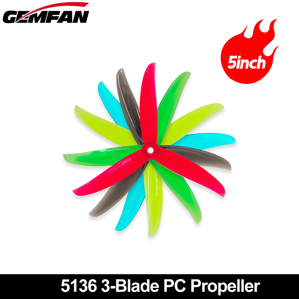 Gemfan VANOVER 5136 3 Blade PC - Fpv Racing Quadcopter 评论和价格