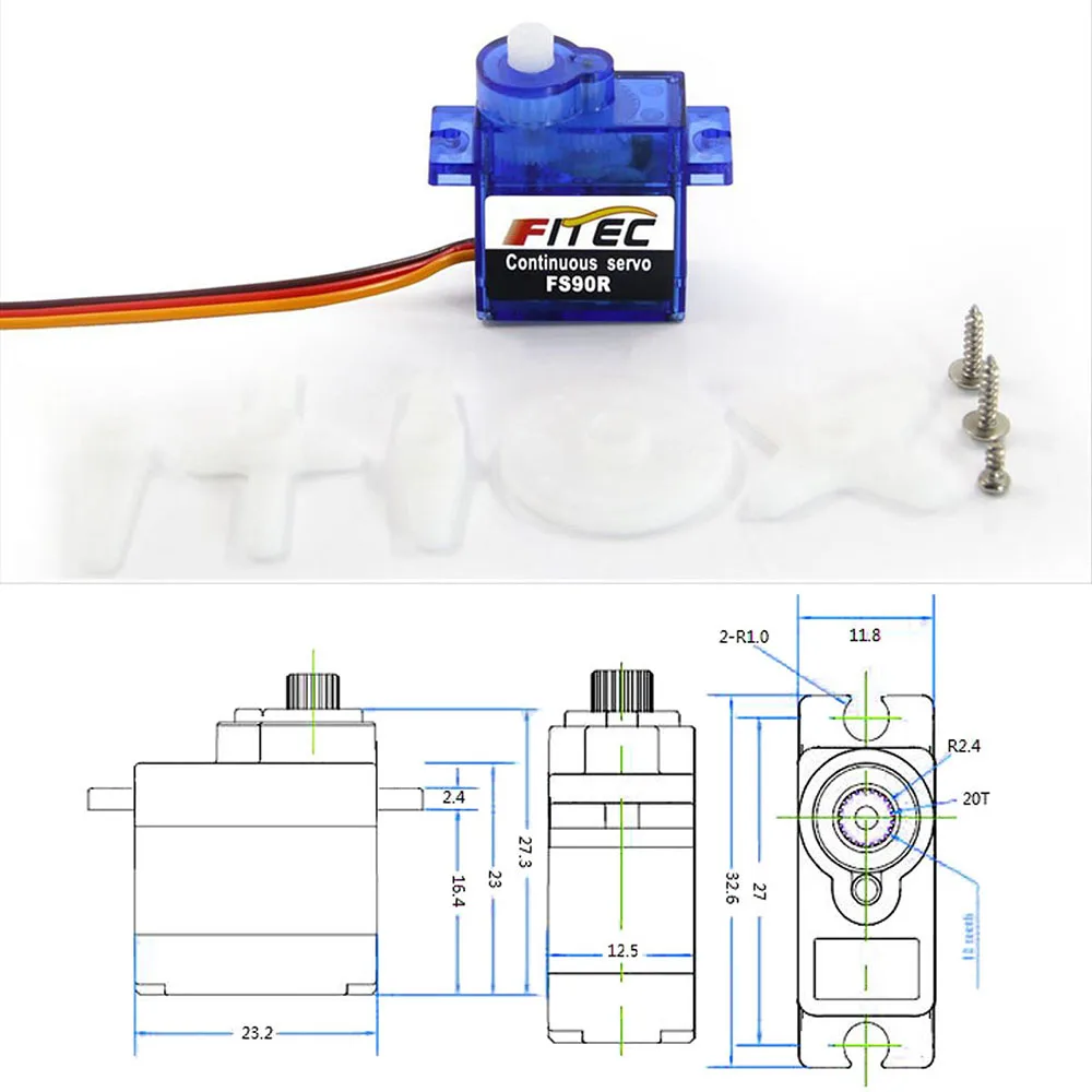 Feetech Mini FS90R Micro Servo - Rc Hobby Products 评论和价格