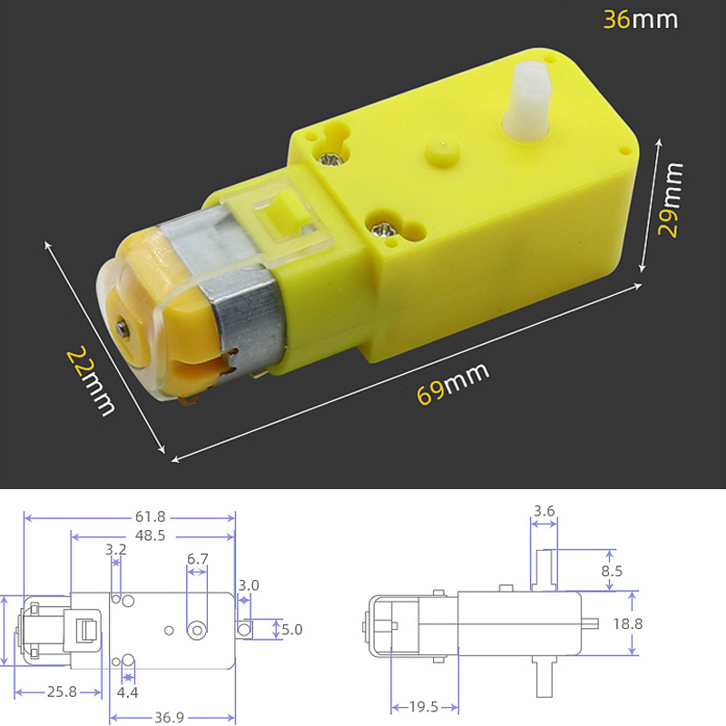 TT Motor Single Shaft  Biaxial - Rc Hobby Wholesale 评论和价格
