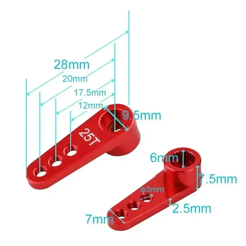 NEEBRC 25T Metal Servo Arm 3 H - Rc Hobby Products 评论和价格