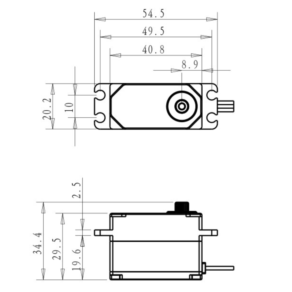 Dsservo BLS4355 55KG Low-profi - Rc Hobby Products 评论和价格