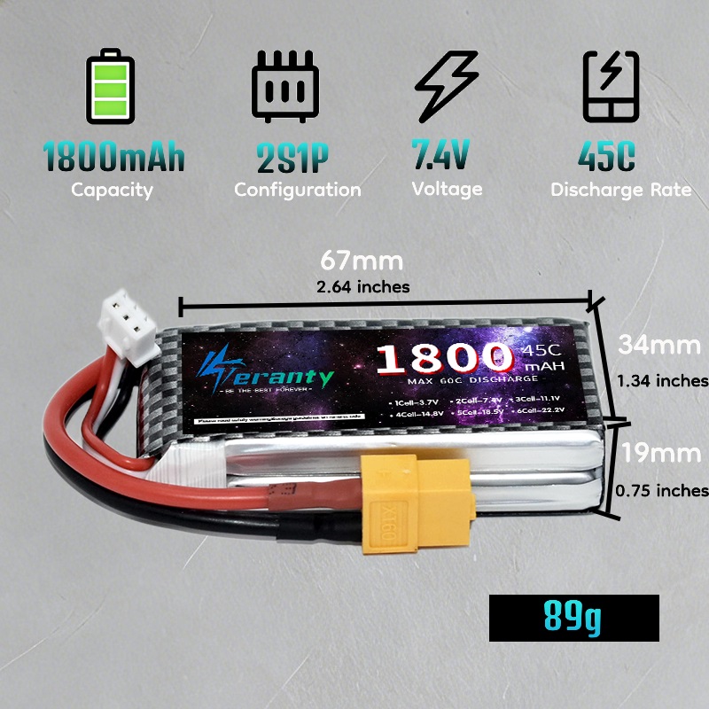 TERANTY 2S 3S 4S 1800mAh Lipo  - Rc Hobby Truck 评论和价格