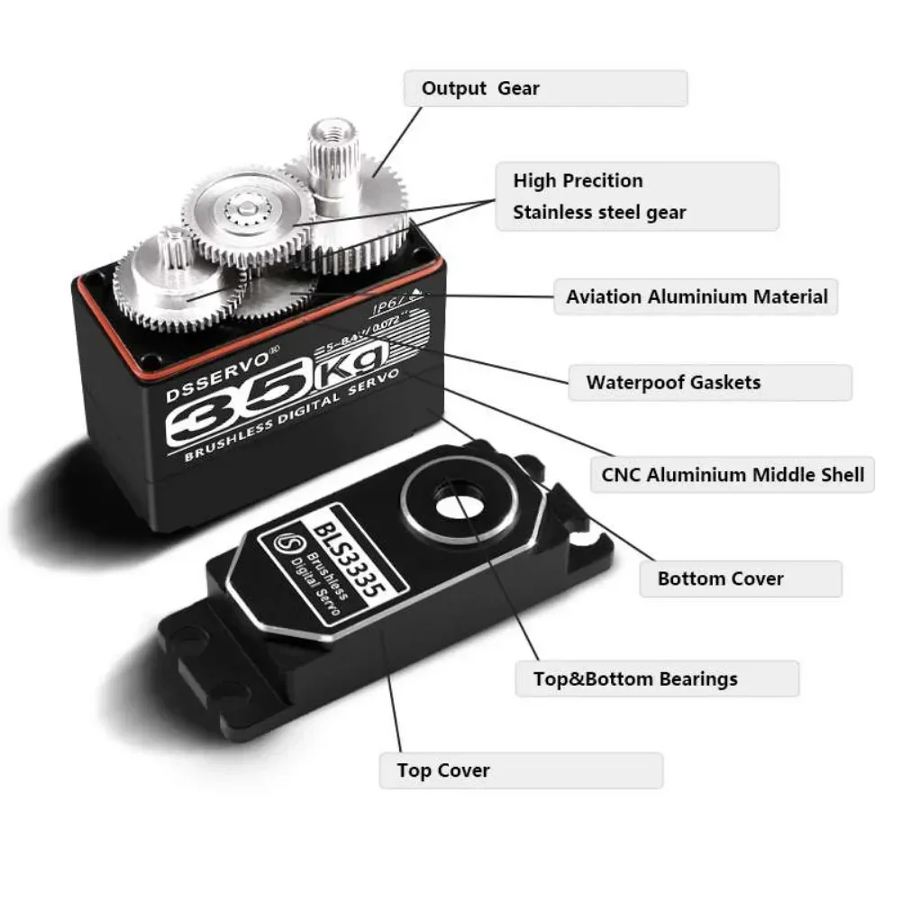 35KG BLS3335 Digital Servo Mot - Rc Hobby Tools 评论和价格